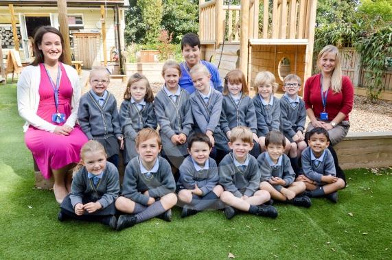 First Class: St. Piran's School.Teachers, Miss Edmundson (left) and Mrs. Sears (right) and Mrs. Robinson (centre, Teaching Assistant) with the RSE Class.