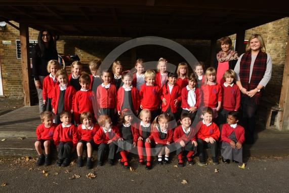 First Class - Trinity St Stephen School, Vanisittart Rd, Windsor. No of classes: 1. Foundation Class. L-R Mrs Jhita, Mrs Case, Miss Horth.