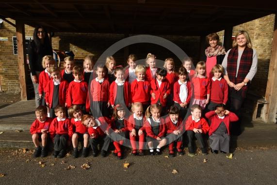 First Class - Trinity St Stephen School, Vanisittart Rd, Windsor. No of classes: 1. Foundation Class. L-R Mrs Jhita, Mrs Case, Miss Horth.