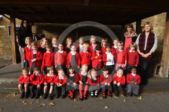 First Class - Trinity St Stephen School, Vanisittart Rd, Windsor. No of classes: 1. Foundation Class. L-R Mrs Jhita, Mrs Case, Miss Horth.