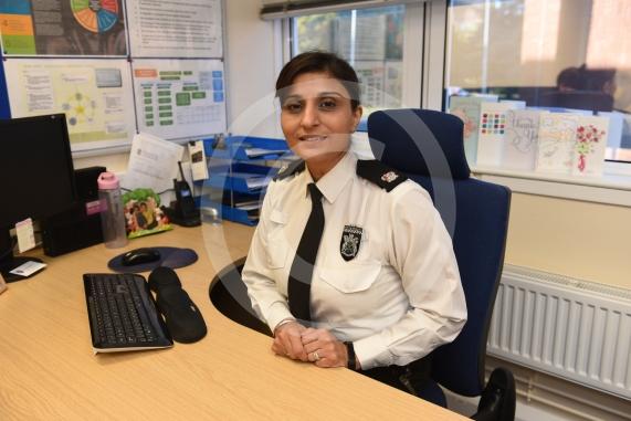 Supt Bobby Rai to go with interview on diversity in police. Maidenhead Police Station, Bridge Road,Maidenhead