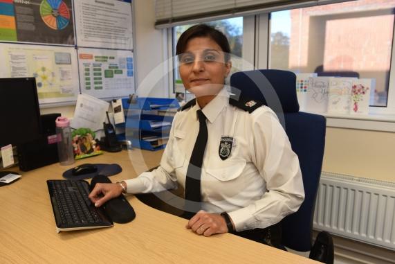 Supt Bobby Rai to go with interview on diversity in police. Maidenhead Police Station, Bridge Road,Maidenhead
