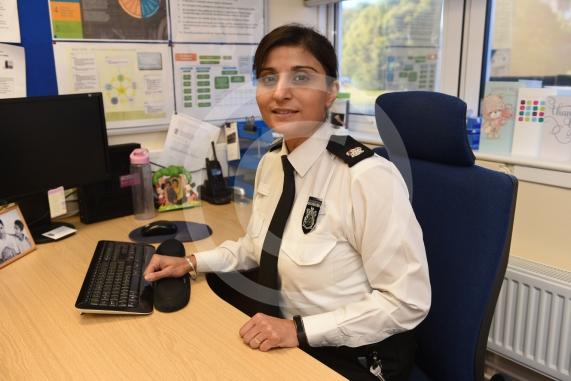 Supt Bobby Rai to go with interview on diversity in police. Maidenhead Police Station, Bridge Road,Maidenhead