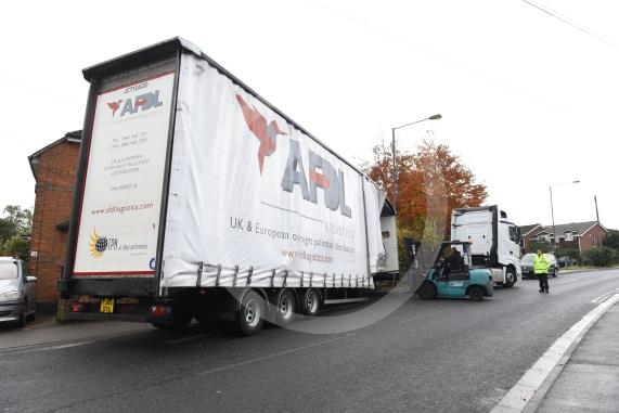 Switchback Road South. Lorry crash in Switchback Road South, Maidenhead.