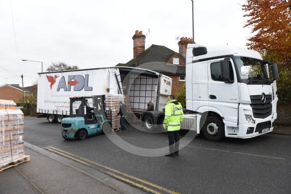 Switchback Road South. Lorry crash in Switchback Road South, Maidenhead.