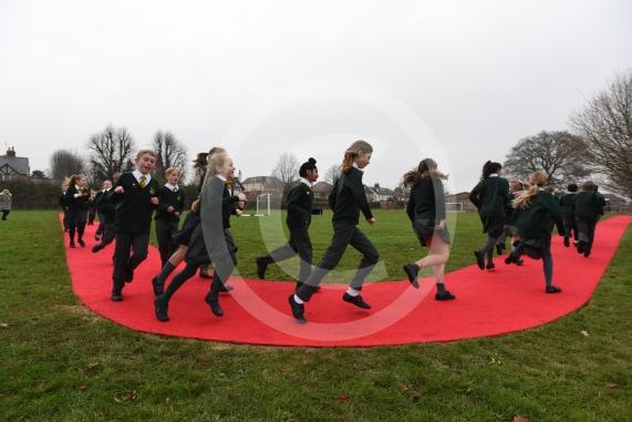 Cookham Rise Primary has a new running track as part of its plan to keep its kids healthy. High Rd, Cookham, Maidenhead. Willow Class Year 6.
