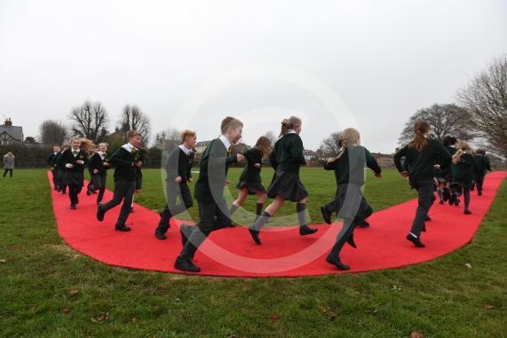 Cookham Rise Primary has a new running track as part of its plan to keep its kids healthy. High Rd, Cookham, Maidenhead. Willow Class Year 6.