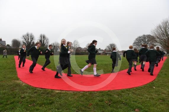 Cookham Rise Primary has a new running track as part of its plan to keep its kids healthy. High Rd, Cookham, Maidenhead. Willow Class Year 6.