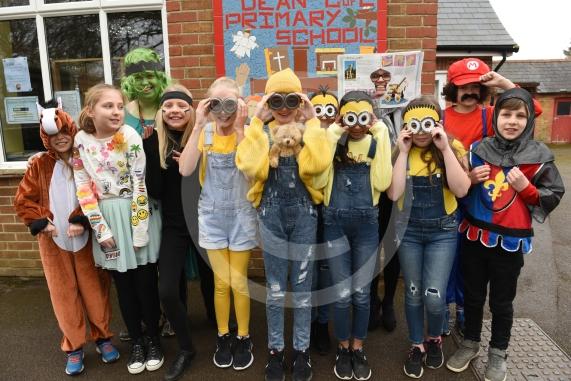 Dressing up day in front of a new mosaic at the school. Cookham Dean CE Primary School, Bigfrith Ln, Cookham Dean. 