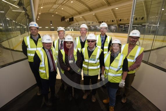 Slough Ice Arena, Montem Lane, SloughCouncil cabinet members and directors as they take a tour of the Slough Ice Arena before it opens its doors in April. 