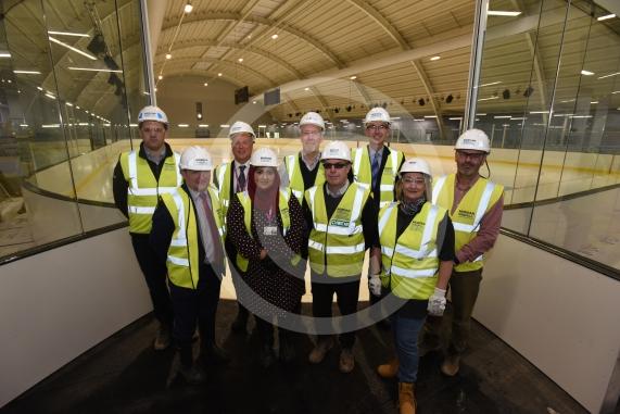 Slough Ice Arena, Montem Lane, SloughCouncil cabinet members and directors as they take a tour of the Slough Ice Arena before it opens its doors in April. 