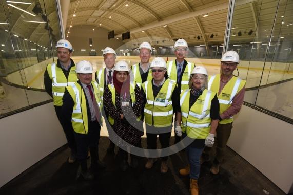 Slough Ice Arena, Montem Lane, SloughCouncil cabinet members and directors as they take a tour of the Slough Ice Arena before it opens its doors in April. 