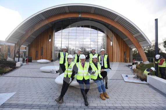 Slough Ice Arena, Montem Lane, SloughCouncil cabinet members and directors as they take a tour of the Slough Ice Arena before it opens its doors in April. 