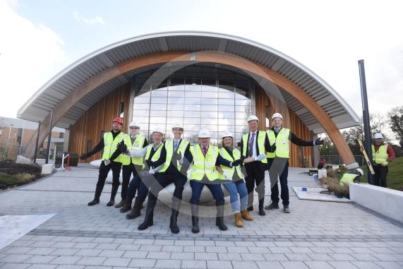 Slough Ice Arena, Montem Lane, SloughCouncil cabinet members and directors as they take a tour of the Slough Ice Arena before it opens its doors in April. 