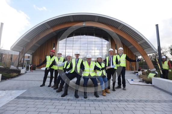 Slough Ice Arena, Montem Lane, SloughCouncil cabinet members and directors as they take a tour of the Slough Ice Arena before it opens its doors in April. 