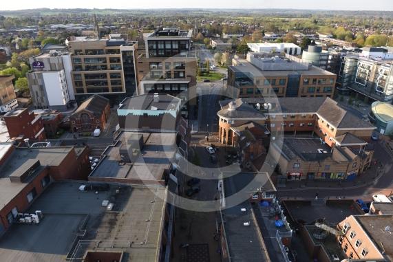 Berkshire House, Maidenhead. Views from the top floor of Berkshire House, Maidenhead