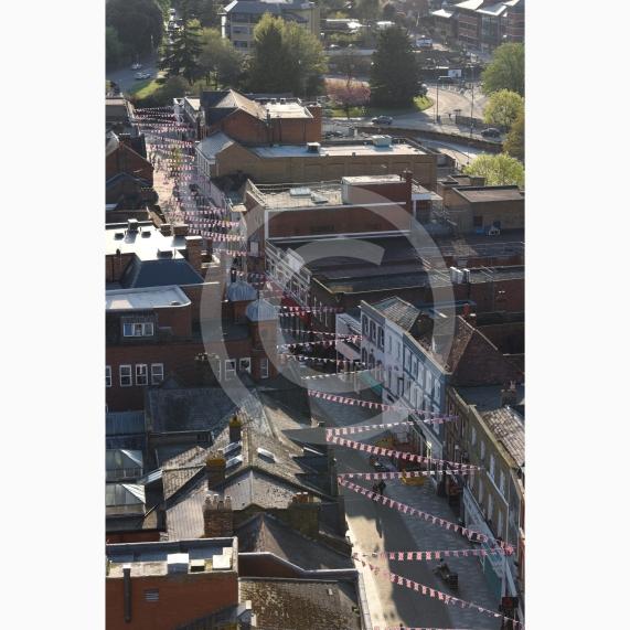 Berkshire House, Maidenhead. Views from the top floor of Berkshire House, Maidenhead