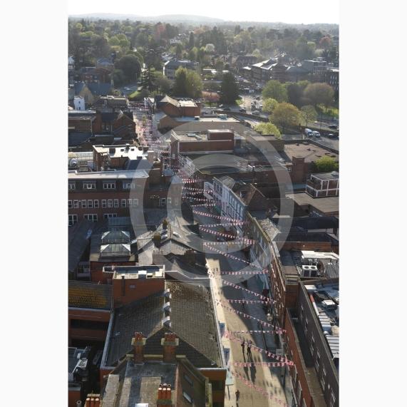 Berkshire House, Maidenhead. Views from the top floor of Berkshire House, Maidenhead