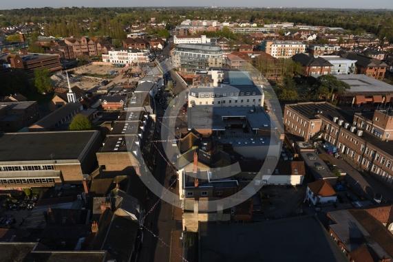 Berkshire House, Maidenhead. Views from the top floor of Berkshire House, Maidenhead