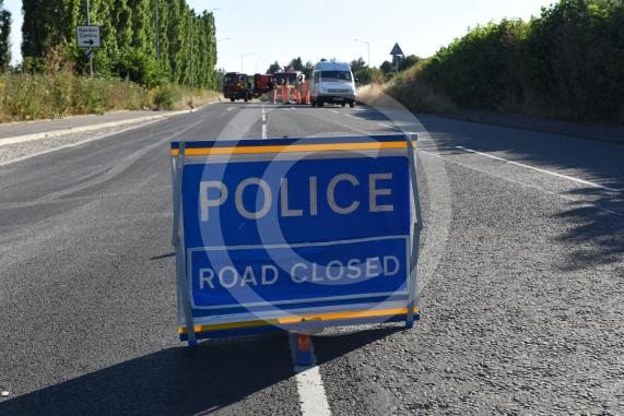 Marlow Road, Little Marlow.From the entrance to Wyevale Garden Centre, Pump Lane South, Little MarlowScene of a fire