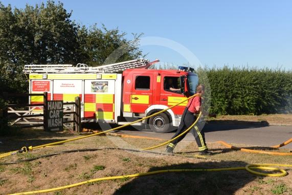 Marlow Road, Little Marlow.From the entrance to Wyevale Garden Centre, Pump Lane South, Little MarlowScene of a fire