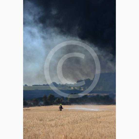 Marlow Road, Little Marlow.From the entrance to Wyevale Garden Centre, Pump Lane South, Little MarlowScene of a fire