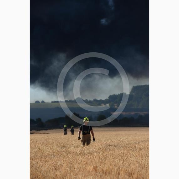 Marlow Road, Little Marlow.From the entrance to Wyevale Garden Centre, Pump Lane South, Little MarlowScene of a fire