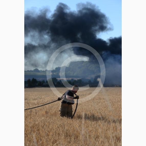 Marlow Road, Little Marlow.From the entrance to Wyevale Garden Centre, Pump Lane South, Little MarlowScene of a fire