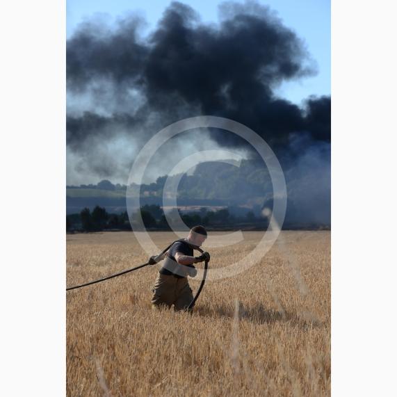 Marlow Road, Little Marlow.From the entrance to Wyevale Garden Centre, Pump Lane South, Little MarlowScene of a fire