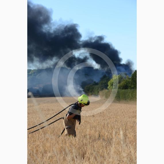 Marlow Road, Little Marlow.From the entrance to Wyevale Garden Centre, Pump Lane South, Little MarlowScene of a fire
