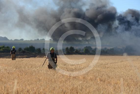Marlow Road, Little Marlow.From the entrance to Wyevale Garden Centre, Pump Lane South, Little MarlowScene of a fire