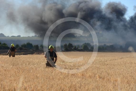 Marlow Road, Little Marlow.From the entrance to Wyevale Garden Centre, Pump Lane South, Little MarlowScene of a fire
