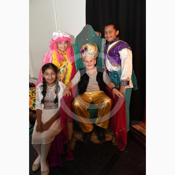 Cippenham Primary School, Elmshott Lane, Cippenham, Slough. Cippenham Primary School is holding a dress rehearsal for its year six end of year production - Aladdin Trouble . Maheen Rehan 11, Eva Baker 11, Blake Hodgson 10, Saffron Mussington 10