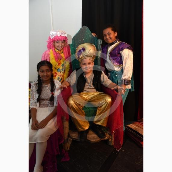 Cippenham Primary School, Elmshott Lane, Cippenham, Slough. Cippenham Primary School is holding a dress rehearsal for its year six end of year production - Aladdin Trouble . Maheen Rehan 11, Eva Baker 11, Blake Hodgson 10, Saffron Mussington 10