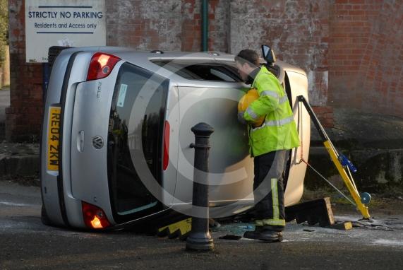 2010 - No Parking – A fireman takes a look at a crashed car.Ian Longthorne, staff photographer at Baylis Media which publishes the Maidenhead Advertiser and the Windsor & Slough Express marks his 10th year in the job with a photographic review of the last decade. Maidenhead Advertiser  - 2010