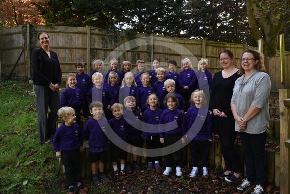Tawny Owl Class.Teachers LtoR Teaching Assistant Mrs Nicola Luxton, Teaching Assistant Miss Corrinne Akehurst and Class Teacher Mrs Alison Fennell.My First Class Supplement photograph.Burchetts Green C of E Infant School, Burchetts Green.
