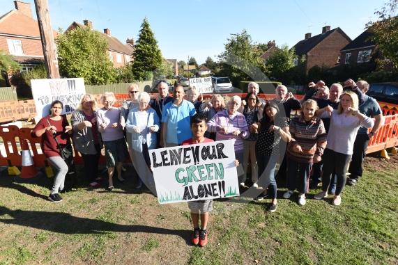 Cippenham Close, Slough. A group of residents are furious about Slough Borough Council&rsquo;s plans to put in five new car parking spaces over a green in Cippenham Close which they say they do not want.