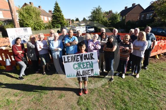 Cippenham Close, Slough. A group of residents are furious about Slough Borough Council&rsquo;s plans to put in five new car parking spaces over a green in Cippenham Close which they say they do not want.