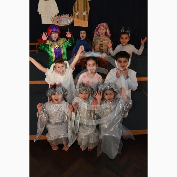 Oakfield First School, Imperial Road, WindsorKS1 performance of Tinsel and tea towels. 