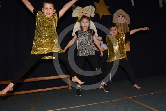 Oakfield First School, Imperial Road, WindsorKS1 performance of Tinsel and tea towels. 