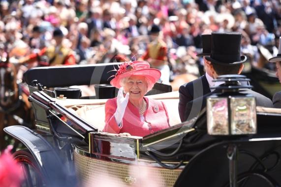 Royal Ascot, Ladies Day. The Queen