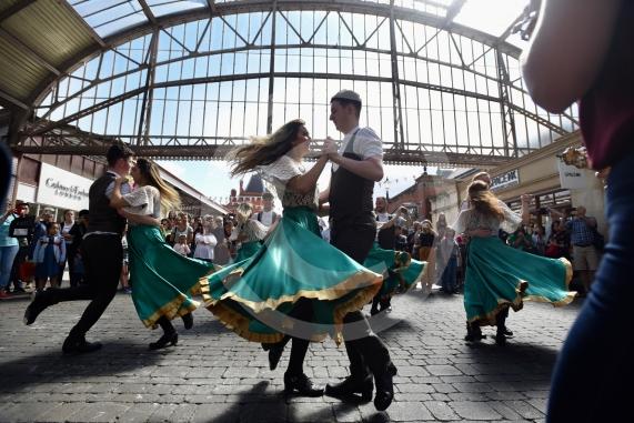 Rhythm of the Dance tour comes to Windsor between the 14th- 18th August. Scenes from the show are being performed in Windsor Royal Shopping Centre, Windsor 