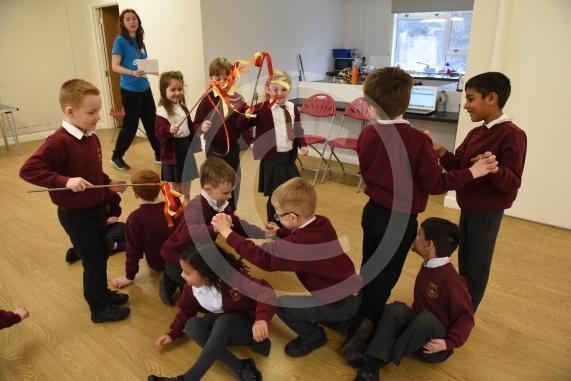 Holyport Primary, Stroud Farm Road, HolyportYears 1 & 2 pupils having a Great Fire of London workshop.