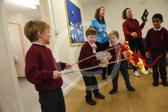 Holyport Primary, Stroud Farm Road, HolyportYears 1 & 2 pupils having a Great Fire of London workshop.