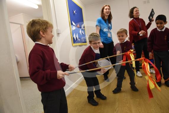 Holyport Primary, Stroud Farm Road, HolyportYears 1 & 2 pupils having a Great Fire of London workshop.