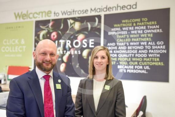 Business feature on Waitrose in Maidenhead with Mark Brown and Heather Twichett. Pictures by Emma Sheppard 