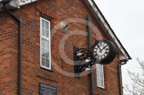  Millennium clock, Cookham Railway station, Maidenhead.