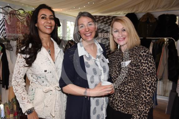 The Riverside Marquee, Weir Bank, Monkey Island Lane, Bray. The Business Girls Network Inspire Awards. L-R Seema Goyal, Janet Padfield, Amy Stroud