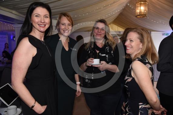 The Riverside Marquee, Weir Bank, Monkey Island Lane, Bray. The Business Girls Network Inspire Awards.Claire Stewart, Lorraine Sellwood, Susana Nasili, Lucy Tobias