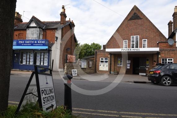 Polling Station, Pinder Hall, Cookham Rise